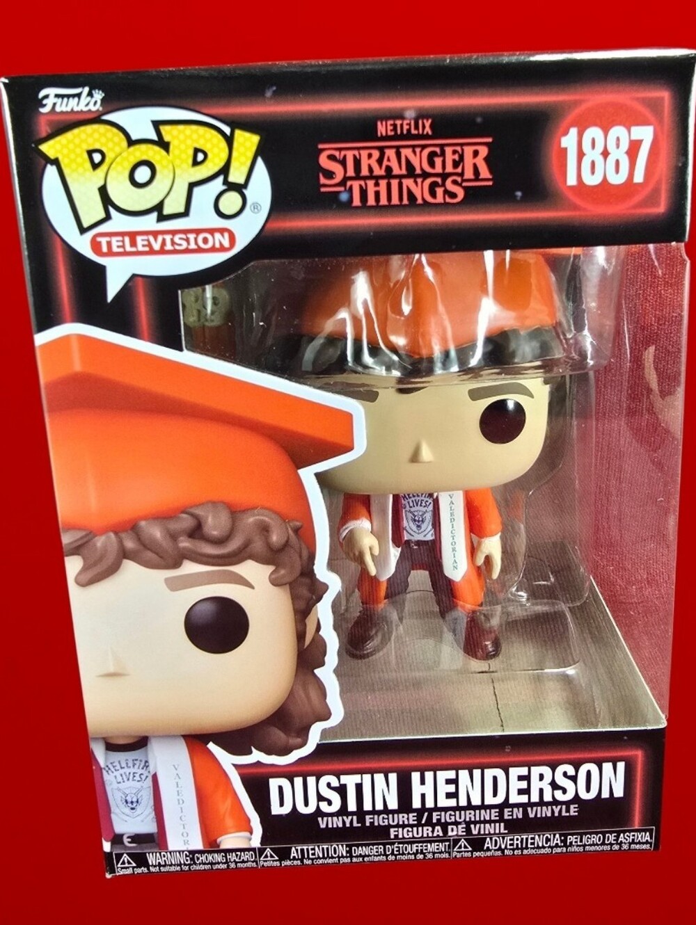 Funko Pop! Vinyl: Dustin Henderson #1887 (Nib) With Pop Protector